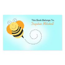 Bee Hop Bumble Bee Custom Book Plate Sticker