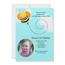BEE HOP *Photo* Birthday Bumble Bee Invitation