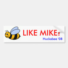 Bee Like Mike Bumper Sticker
