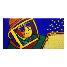 Bee Man 2 by Piliero Personalized Photo Card