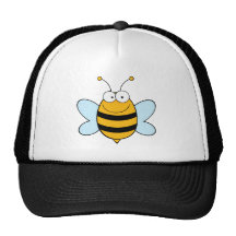 Bee Mascot Cartoon Character Mesh Hats