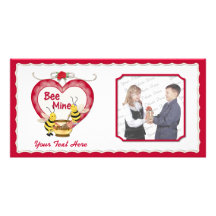 Bee Mine Honey Photo Card Template