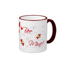 BEE MINE VALENTINE by SHARON SHARPE Coffee Mugs