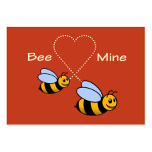Bee Mine Valentine Card Business Card