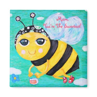 Bee My Honey Mother's Day Magnet by udonchow