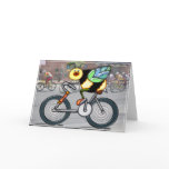 Bee on a Bike in a Race