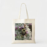 Bee on a Lambs Ear Tote Bag