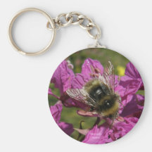 Bee on Fireweed, Unalaska Island Key Chains