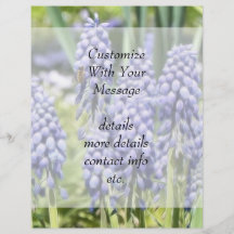 Bee On Muscari Flowers Custom Flyer