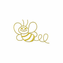 Bee Outline embroidered shirts