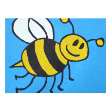 Bee painting custom announcement