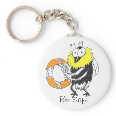 Bee Safe Keychain by BBCT_UK