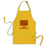 Bee Thoughtful (Bee On Honeycomb Background) Aprons