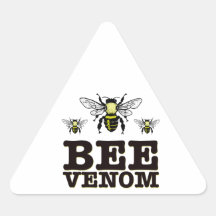 Bee Venom Triangle Stickers