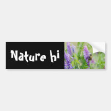 bee with colour bumper sticker