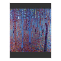 Beech Forest by Gustav Klimt Postcard