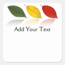 Beech Leaf Forest Square Sticker