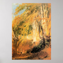 Beech woods with Gypsies 2 - Joseph Mallord Turner Posters