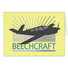 Beechcraft Aircraft Greeting Cards