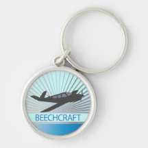 Beechcraft Aircraft Key Chain