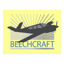 Beechcraft Aircraft Postcard