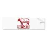 Beef_Cuts Bumper Stickers