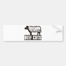 Beef_Cuts Bumper Stickers