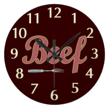 Beef n' Fork Wall Clocks