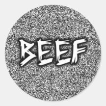 BEEFTV ROUND STICKERS