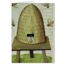 Beehive and Bees Cards