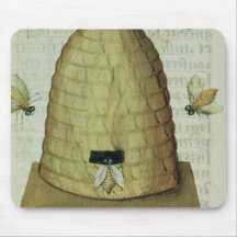 Beehive and Bees Mouse Pads