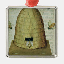Beehive and Bees Ornament