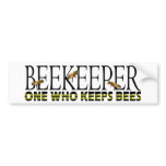 BEEKEEPER bumper sticker