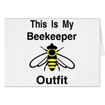 Beekeeper Outfit Greeting Card