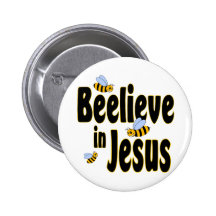 Beelieve in Jesus Black Pin