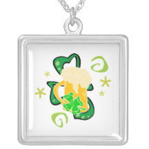 Beer and Irish Cheer Personalized Necklace