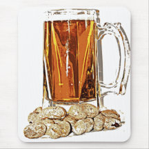 Beer and Peanuts Mouse Pads