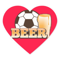 BEER and soccer football Sticker