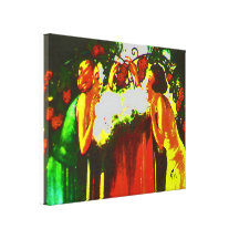 beer and the ladies by AeS Stretched Canvas Prints
