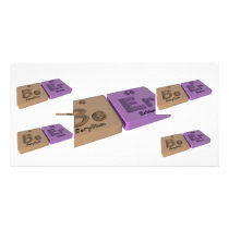 Beer as Be Beryllium and Er Erbium Personalized Photo Card