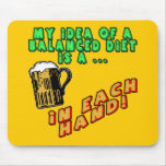 Beer Balanced Diet T-shirts Gifts Mouse Pad
