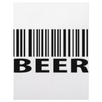 beer barcode label icon personalized letterhead