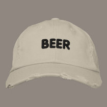 Beer embroidered hats