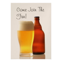 Beer Bottle Bachelor Party Invitation