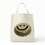 Beer Bottle Cap Smiley Face Bag