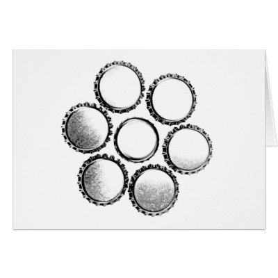 Beer Bottle Caps Flower by RedneckHillbillies
