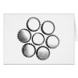 Beer Bottle Caps Flower cards