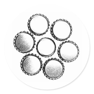 Beer Bottle Caps Flower by RedneckHillbillies