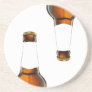 Beer Bottle Duo Photograph Drink Coasters