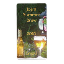 Beer bottle label